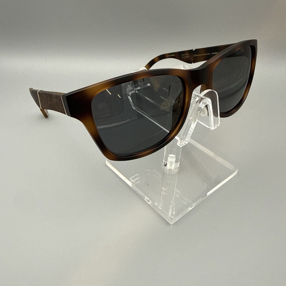 SHWOOD EYEWEAR Authentic CANBY Sunglasses Tortoise/Gold Frames 54-19-140 Polariz